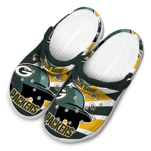 Customized Green Bay Packers Baseball Helmet Crocs Trendy