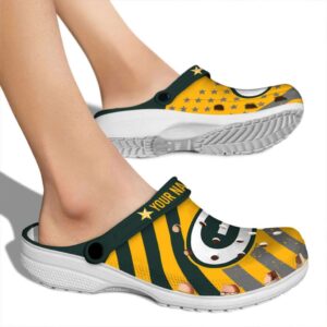 Customized Green Bay Packers Star Spangled Graphic Crocs High quality