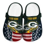 Customized Green Bay Packers Star Spangled Side Pattern Crocs Best selling