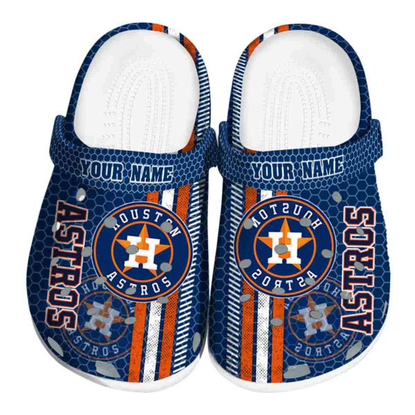 Customized Houston Astros Contrasting Stripes Crocs Best selling