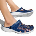 Customized Houston Astros Contrasting Stripes Crocs Best selling