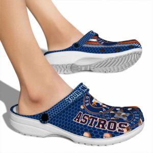 Customized Houston Astros Contrasting Stripes Crocs High quality