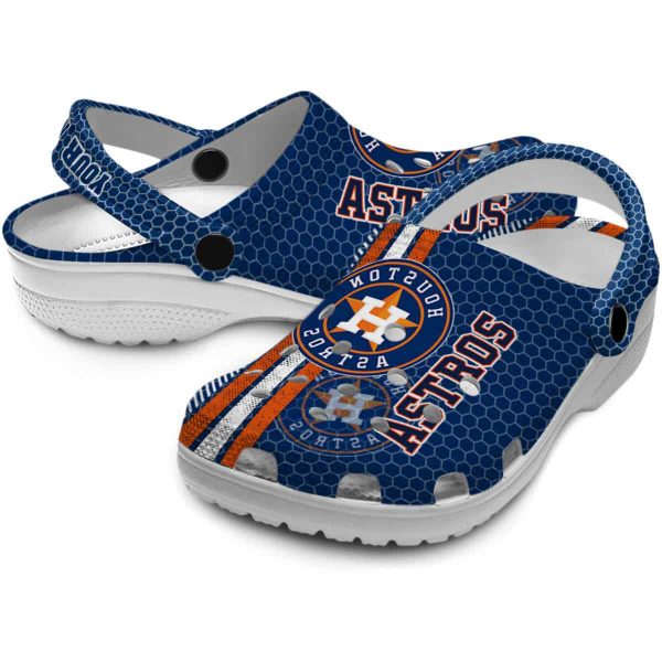 Customized Houston Astros Contrasting Stripes Crocs Latest Model
