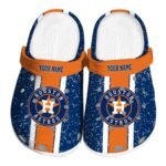 Customized Houston Astros Vertical Stripes Crocs Best selling