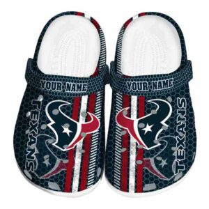 Customized Houston Texans Contrasting Stripes Crocs Best selling