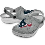 Customized Houston Texans Cracked Texture Crocs Best selling