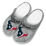 Customized Houston Texans Cracked Texture Crocs Best selling