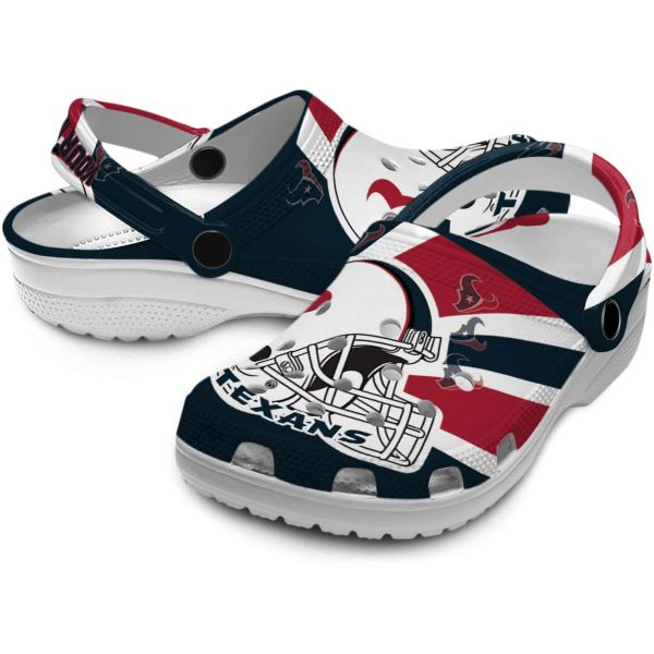 Customized Houston Texans Football Helmet Crocs Latest Model