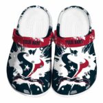 Customized Houston Texans Splatter Pattern Crocs Best selling