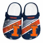 Customized Illinois Fighting Illini Vibrant Dual Tone Crocs Best selling