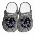Customized Indianapolis Colts Cracked Ground Texture Crocs Best selling