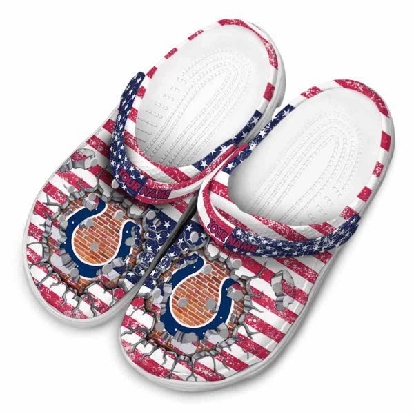 Customized Indianapolis Colts Freedom Splinter Crocs Trendy