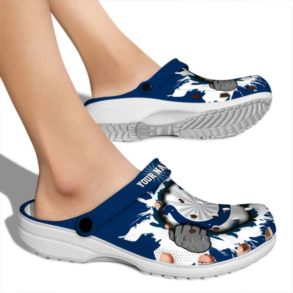 Customized Indianapolis Colts Gripping Hand Crocs High quality