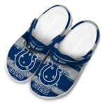 Customized Indianapolis Colts Paint Splatter Graphics Crocs Best selling