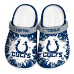 Customized Indianapolis Colts Splash Art Crocs Best selling