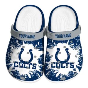 Customized Indianapolis Colts Splash Art Crocs Best selling