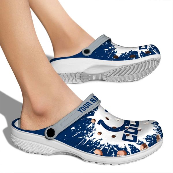 Customized Indianapolis Colts Splash Art Crocs High quality