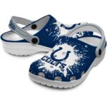 Customized Indianapolis Colts Splash Art Crocs Best selling