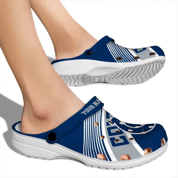 Customized Indianapolis Colts Vibrant Dual Tone Crocs High quality