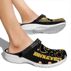 Customized Iowa Hawkeyes Contrasting Stripes Crocs High quality