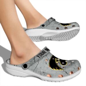 Customized Iowa Hawkeyes Cracked Texture Crocs High quality
