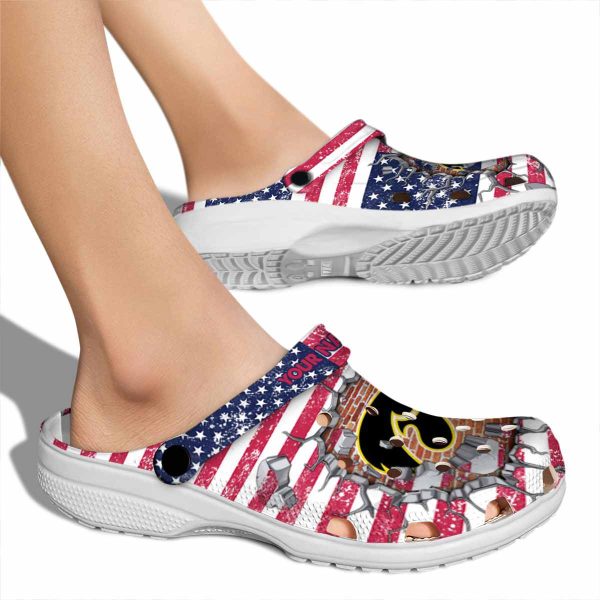Customized Iowa Hawkeyes Freedom Splinter Crocs High quality