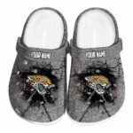 Customized Jacksonville Jaguars Cracked Ground Texture Crocs Best selling