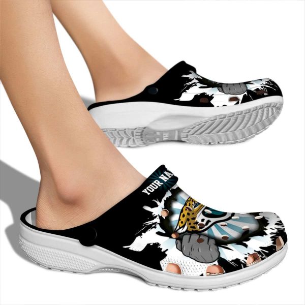 Customized Jacksonville Jaguars Gripping Hand Crocs High quality