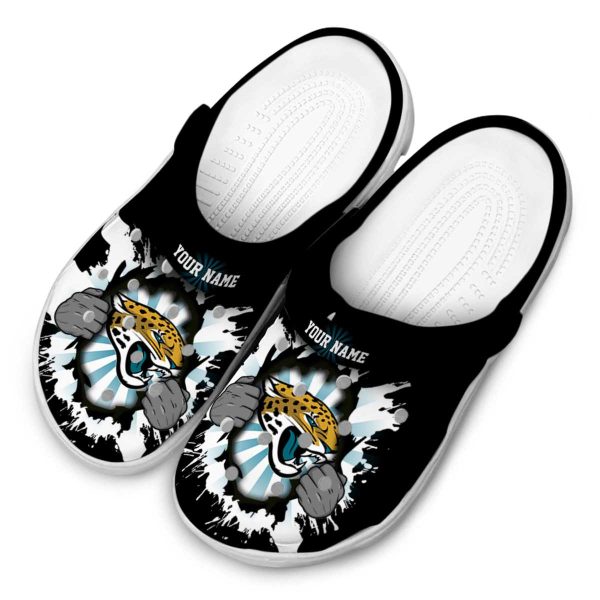 Customized Jacksonville Jaguars Gripping Hand Crocs Trendy