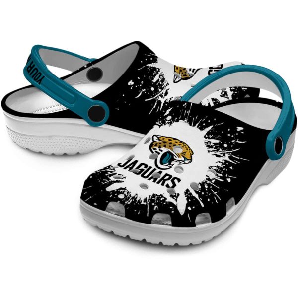 Customized Jacksonville Jaguars Splash Art Crocs Latest Model
