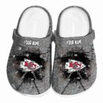 Customized Kansas City Chiefs Cracked Ground Texture Crocs Best selling