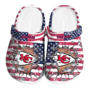 Customized Kansas City Chiefs Freedom Splinter Crocs Best selling