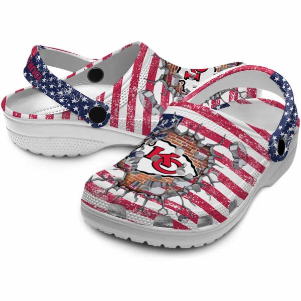 Customized Kansas City Chiefs Freedom Splinter Crocs Latest Model