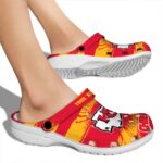 Customized Kansas City Chiefs Paint Splatter Graphics Crocs Best selling