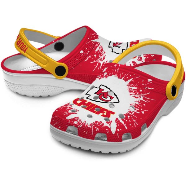 Customized Kansas City Chiefs Splash Art Crocs Latest Model