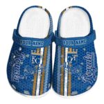 Customized Kansas City Royals Contrasting Stripes Crocs Best selling