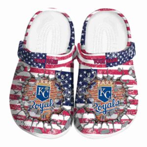Customized Kansas City Royals Freedom Splinter Crocs Best selling