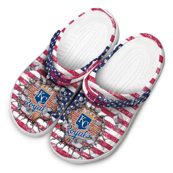 Customized Kansas City Royals Freedom Splinter Crocs Trendy