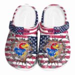 Customized Kansas Jayhawks Freedom Splinter Crocs Best selling