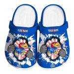 Customized Kansas Jayhawks Gripping Hand Crocs Best selling