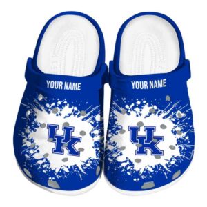 Customized Kentucky Wildcats Splatter Background Crocs Best selling