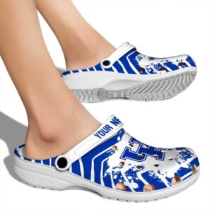 Customized Kentucky Wildcats Zigzag Paint Burst Crocs High quality