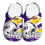 Customized LSU Tigers Football Helmet Crocs Best selling