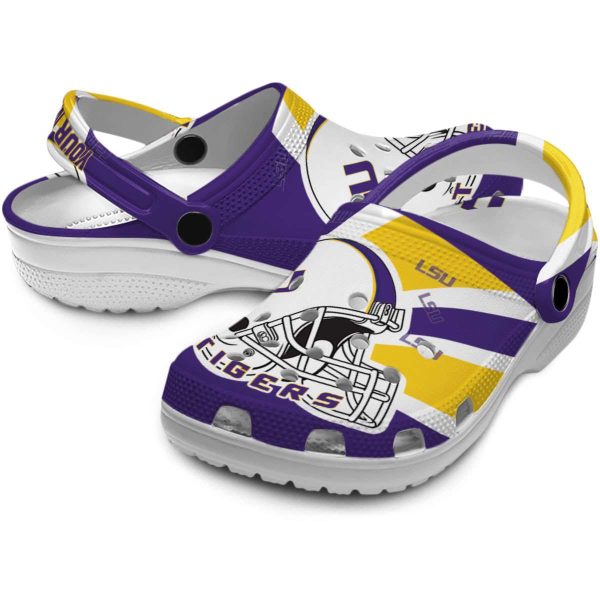 Customized LSU Tigers Football Helmet Crocs Latest Model