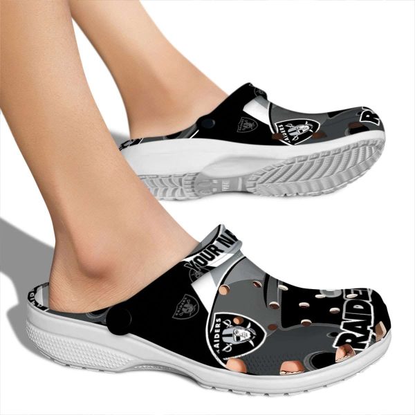 Customized Las Vegas Raiders Baseball Helmet Crocs High quality