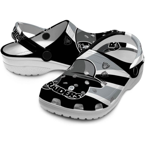 Customized Las Vegas Raiders Baseball Helmet Crocs Latest Model