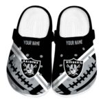 Customized Las Vegas Raiders Football Motif Crocs Best selling