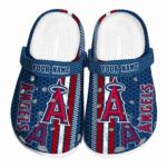 Customized Los Angeles Angels Contrasting Stripes Crocs Best selling