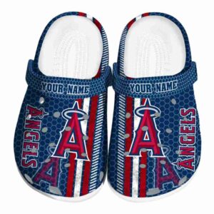 Customized Los Angeles Angels Contrasting Stripes Crocs Best selling