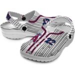 Customized Los Angeles Angels Pinstripe Pattern Crocs Best selling